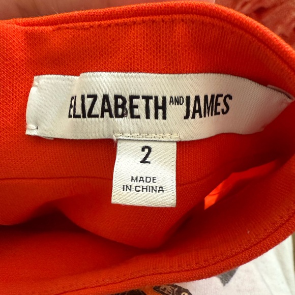 Elizabeth James Orange Mockneck Cocktail Dress - Picture 5 of 6